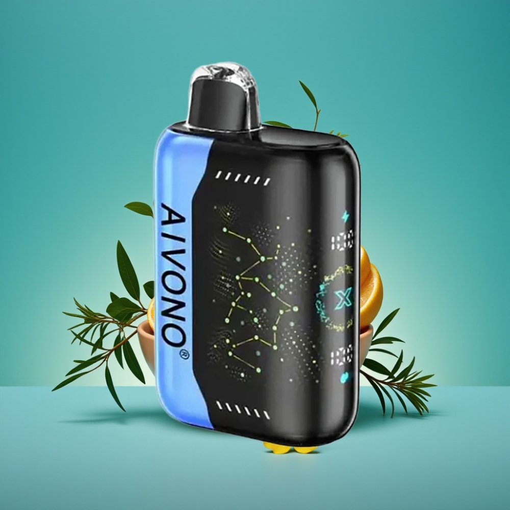 Aivono AIM BOOM 25000 Puffs Vape Jetable Bleu Acidulé avec 28ml E-Liquide, 650mAh, 1.2 ohm Mesh Coil, Type-C, 90g