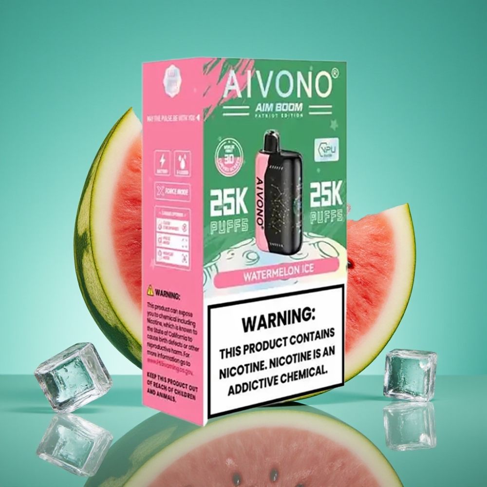 Aivono AIM BOOM 25000 Puffs Vape Jetable Pastèque Glacée – 28ml, 650mAh, Type-C