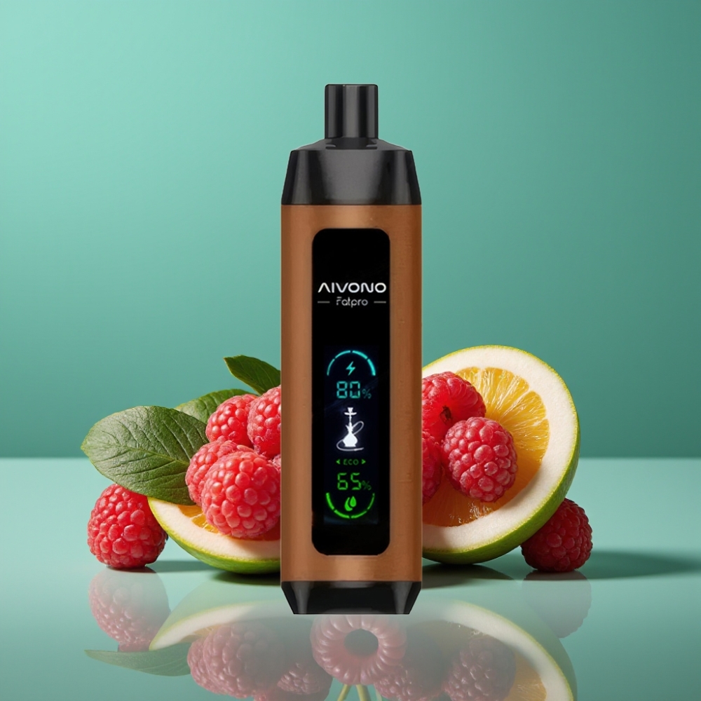 Aivono AIM FATPRO 22000 Puffs Rechargeable Vape Jetable Cerise Framboise 28ml 0.6 ohm Mesh Coil Eco/Boost Dual Modes