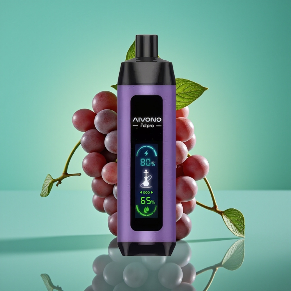 Aivono AIM FATPRO 22000 Puffs Rechargeable Vape Jetable Rais Menthe – 28ml E-liquide, 0,6 ohm Mesh Coil, Dual Modes Eco/Boost
