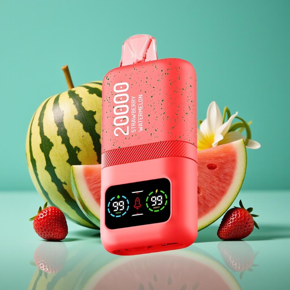 Aivono AIM MAGIC 20000 Puffs Fraise Pastèque Rechargeable Type-C 26ml Double Mesh Coils