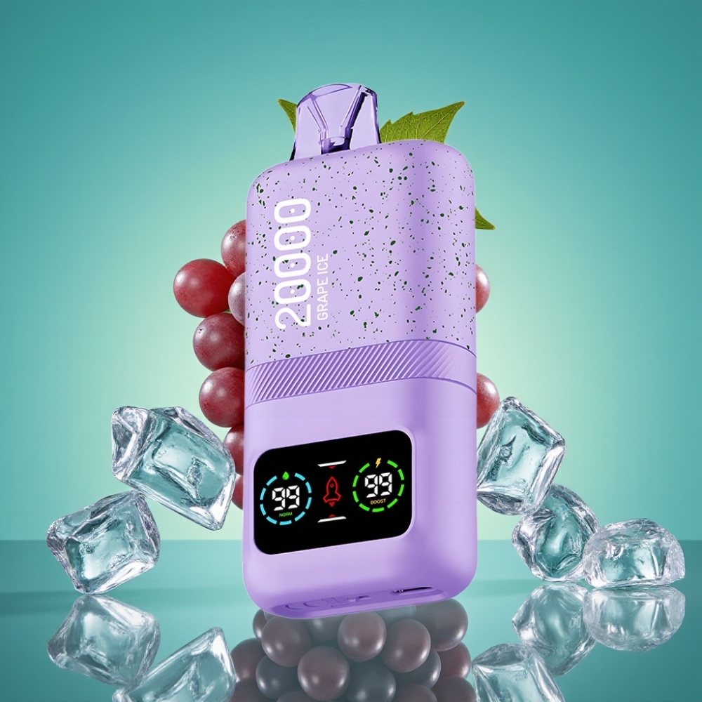 Aivono AIM MAGIC 20000 Puffs Rechargeable LCD Glace Raisin Dual Mesh 26ml