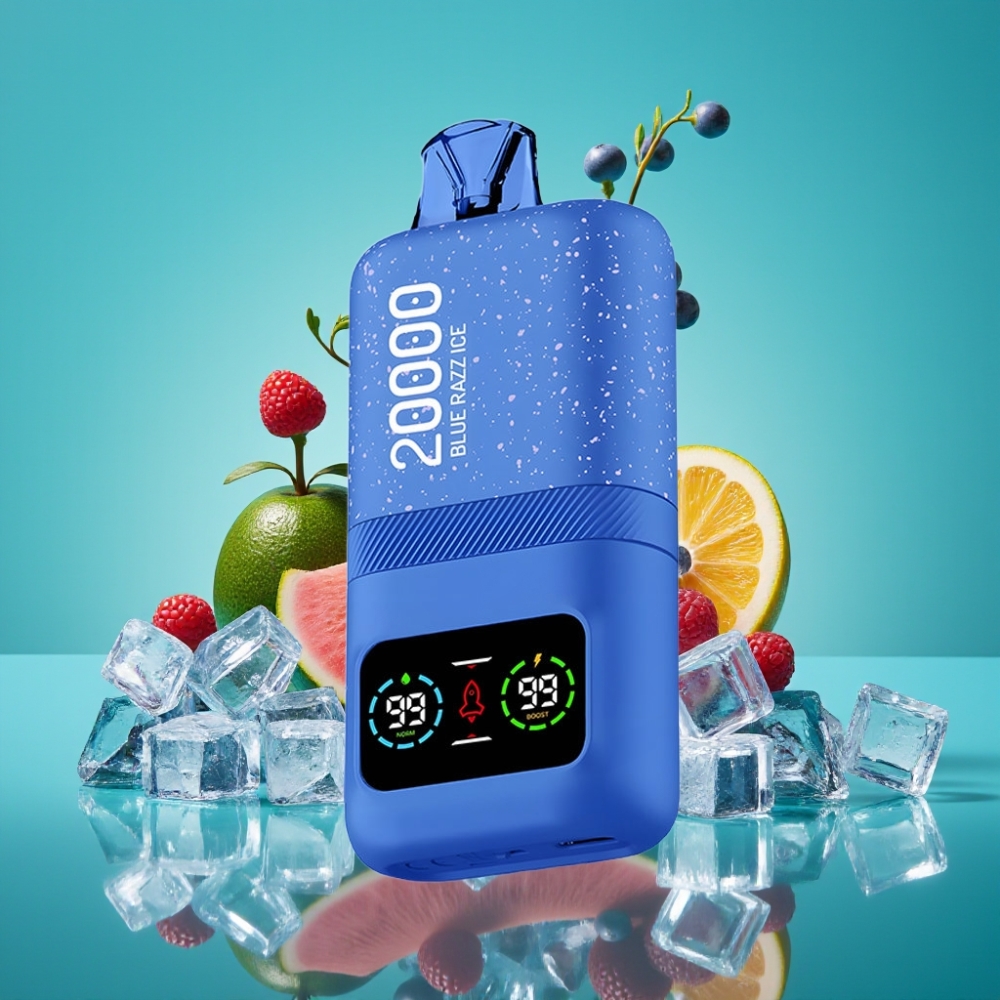 Aivono AIM MAGIC 20000 Puffs Rechargeable Type-C - 26ml E-liquide - Double Mesh Coils - Framboise Bleue Glacée (0% 2% 3% 5% Nicotine)