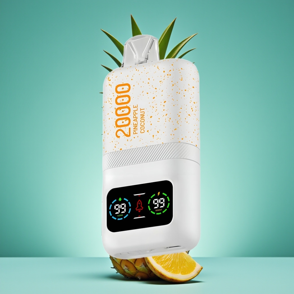 Aivono AIM MAGIC 20000 Puffs Vape Jetable Ananas Noix de Coco - 26ml - 0%/2%/3%/5% Nicotine - Double Mesh - Rechargeable Type-C