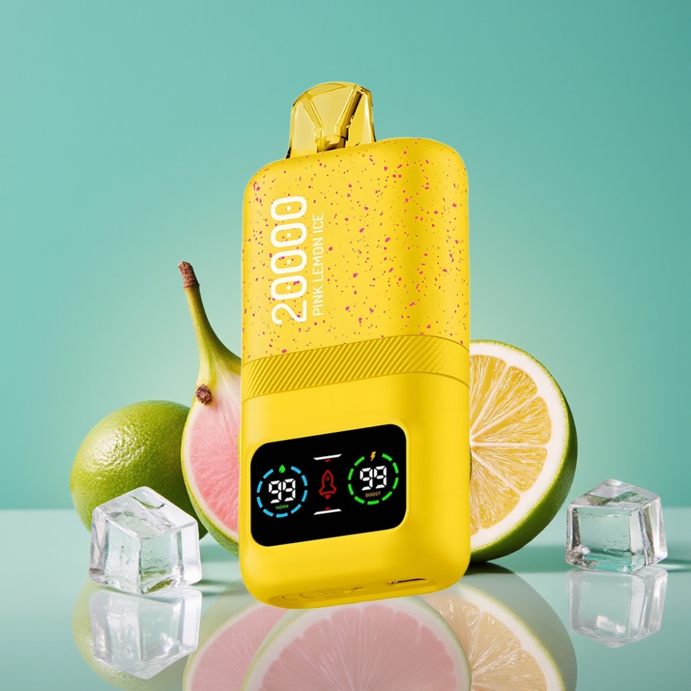 Aivono AIM MAGIC 20000 Puffs Vape Jetable Citron Rose Glacé avec 26ml E-liquide et Double Mesh Coils
