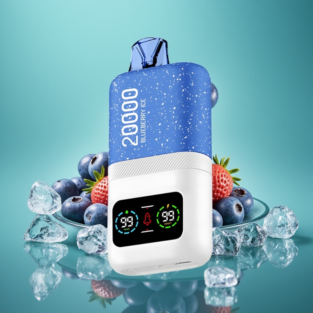 Aivono AIM MAGIC 20 000 Puffs Rechargeable Type-C - Glace Myrtille - 26ml E-liquide - Dual Mesh Coils - Écran LCD - 600mAh
