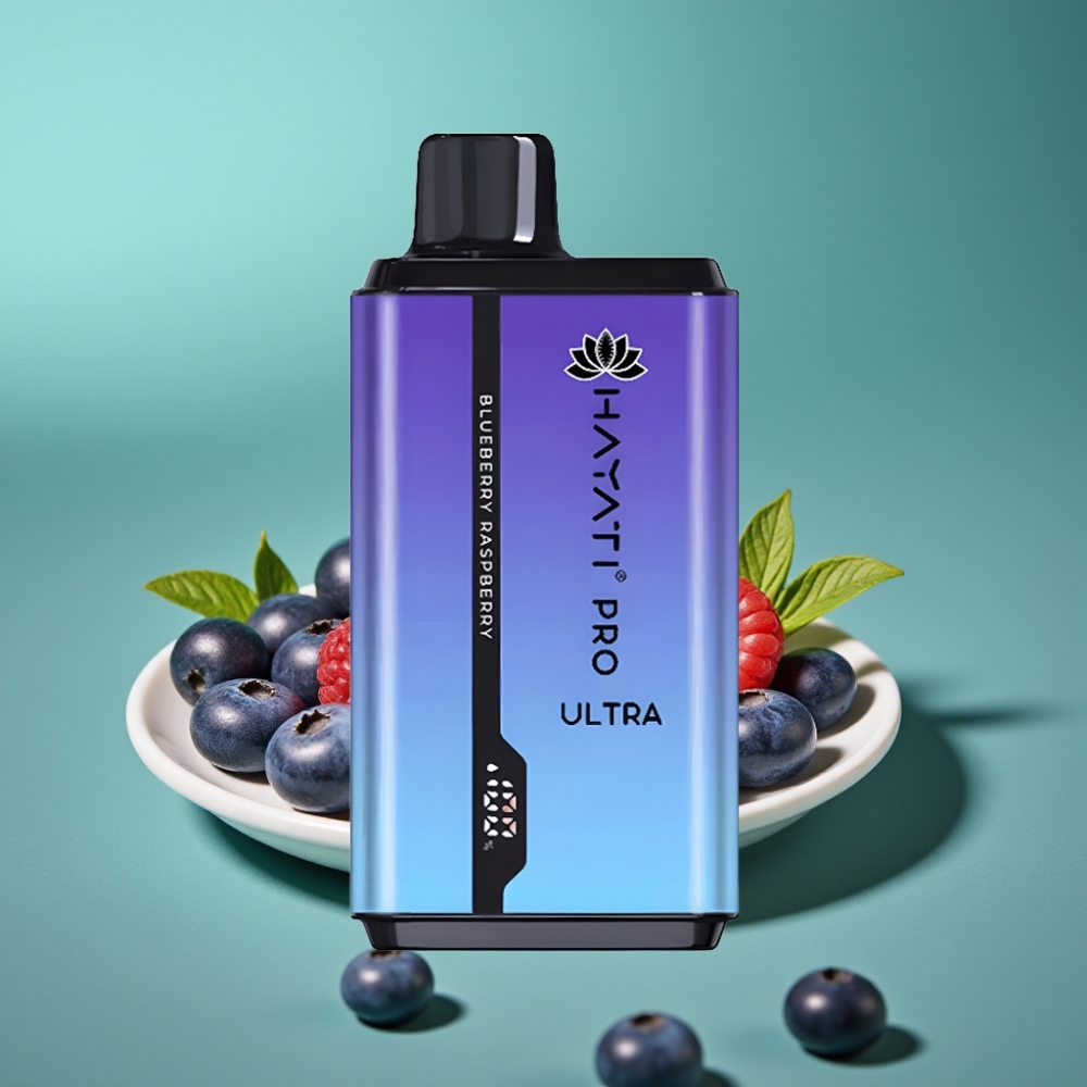 Hayati Pro Ultra 15000 Puffs – 850mAh Batterie, 2×12ml E-Liquide, 2% Nicotine – Myrtille Framboise