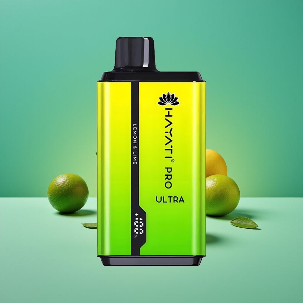 Hayati Pro Ultra 15000 Puffs - Citron & Citron Vert - 2×12ml - 2% Nicotine - 850mAh - 49 Saveurs