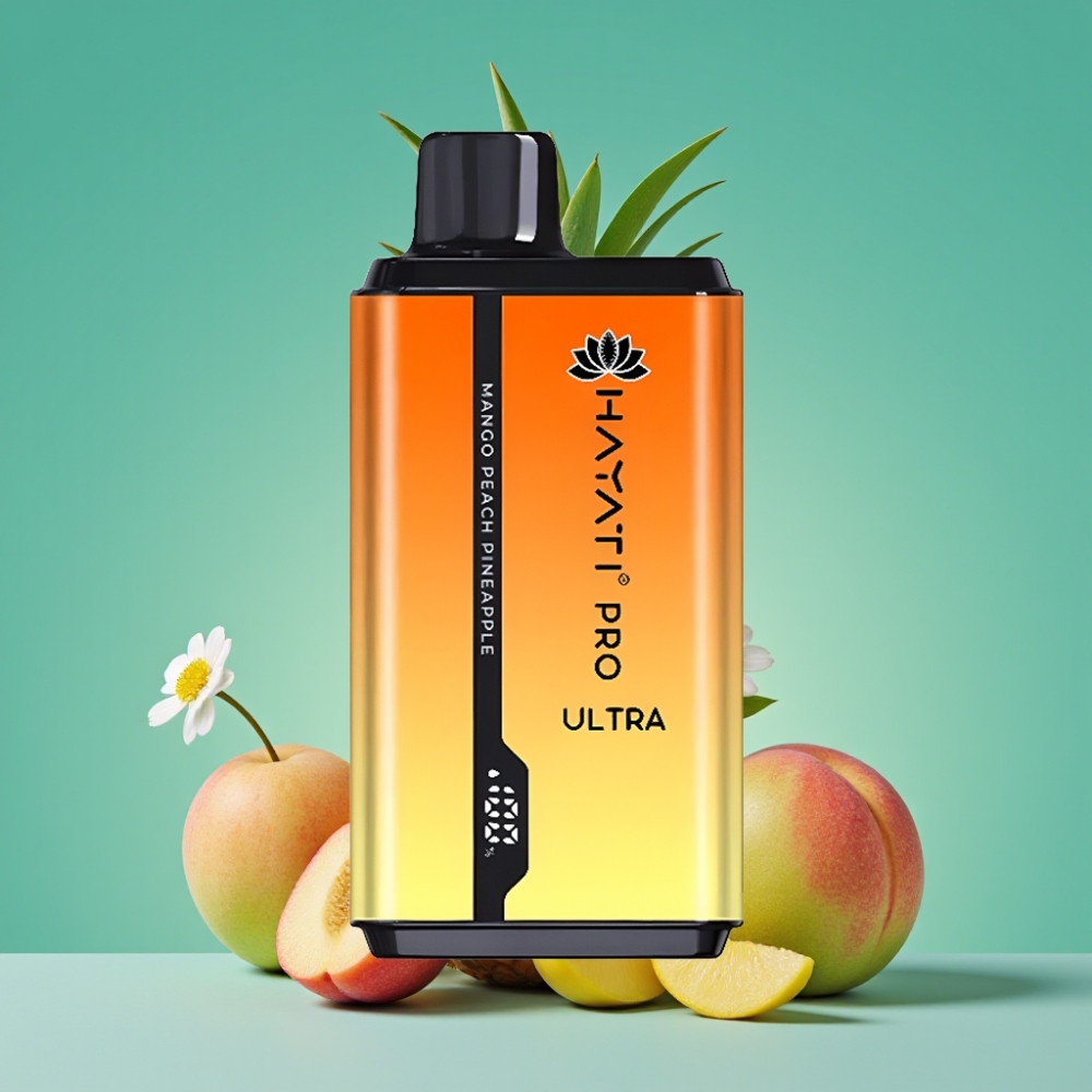 Hayati Pro Ultra 15000 Puffs - Mangue Pêche Ananas - 2×12ml / 2% Nicotine / 850mAh
