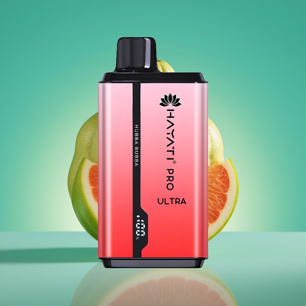 Hayati Pro Ultra 15000 Puffs Vape Jetable Hubba Bubba - 850mAh, 2×12ml, 2% Nicotine, 49 Saveurs