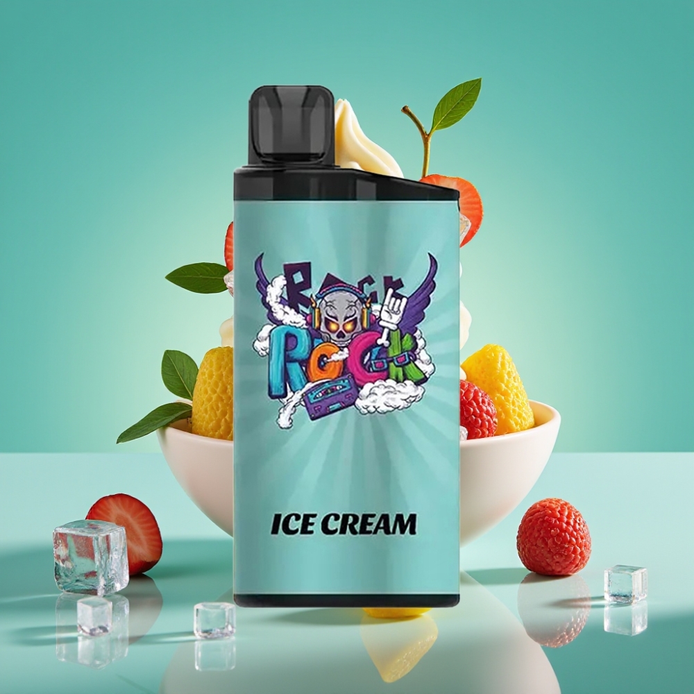 IGET Bar 3500 Puffs Glace à la Vanille Vape Jetable - 1400 mAh, 1.2 Ohm Mesh Coil, PC+ALU