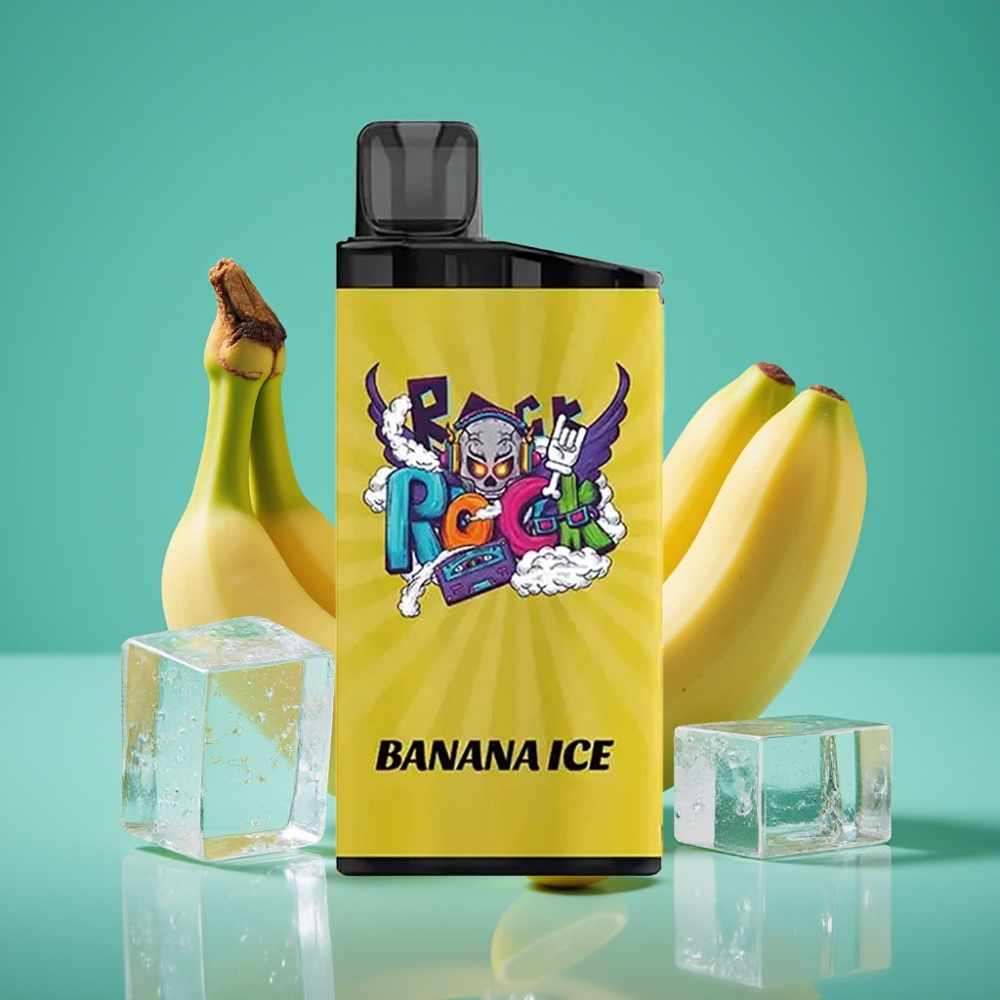 IGET Bar 3500 Puffs Vape Disposable Banane Glace - 1400 mAh, 1.2 Ohm Mesh Coil, 78g