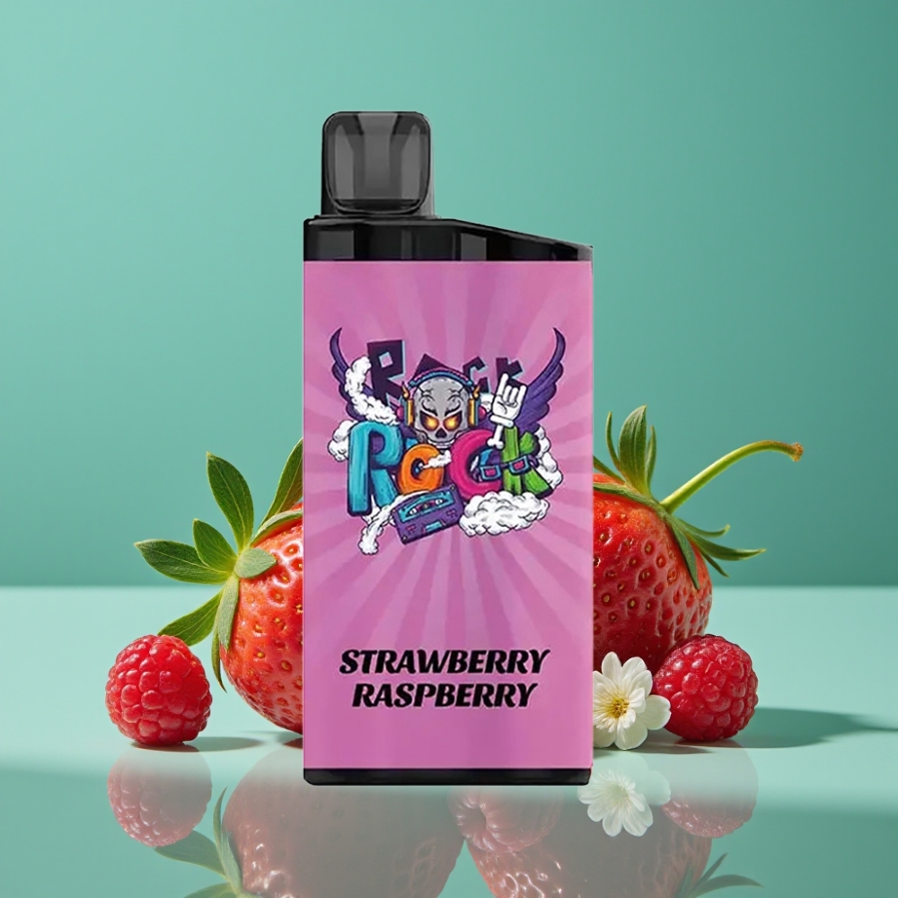 IGET Bar 3500 Puffs Vape Disposable Fraise Framboise - 1400 mAh, 1.2 Ohm Mesh Coil