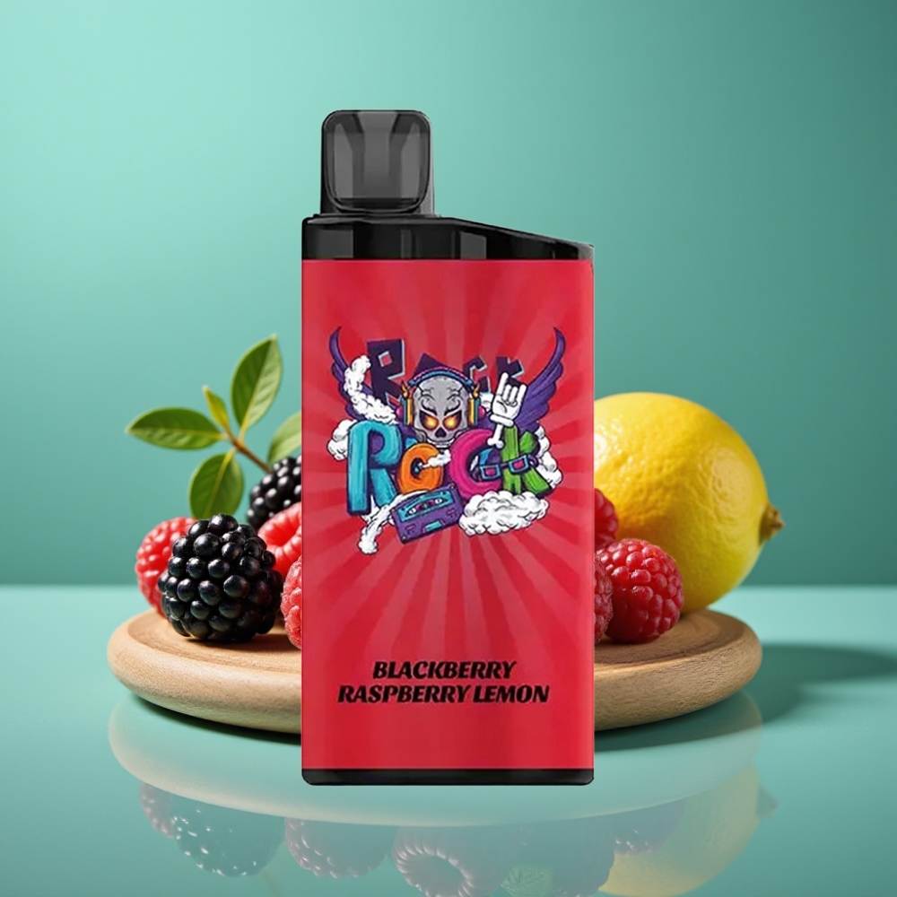 IGET Bar 3500 Puffs Vape Disposable Mûre Framboise Citron - 1400 mAh, 1.2 Ohm Mesh Coil