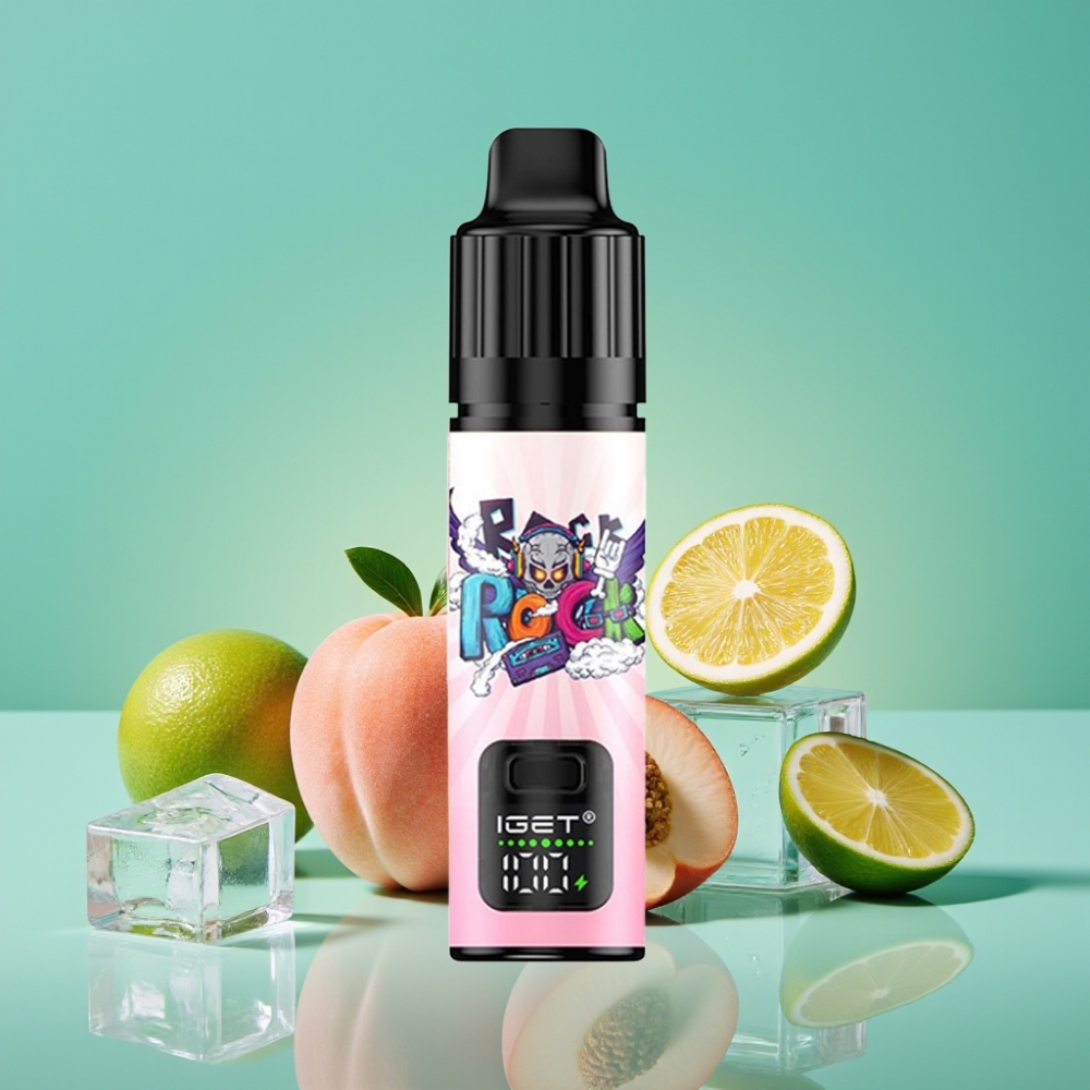 IGET BAR PLUS S3 POD 10000 Puffs - Pêche Litchi Citron Vert Glacé - 18 ml - 5% Nicotine - 950 mAh Rechargeable