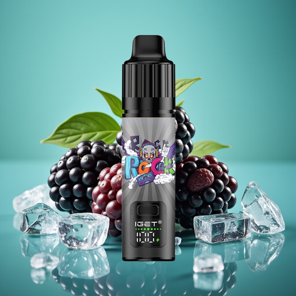 IGET BAR PLUS S3 POD 18 ml 10000 Puffs 5% Nicotine Vape Jetable Mûre Glacée