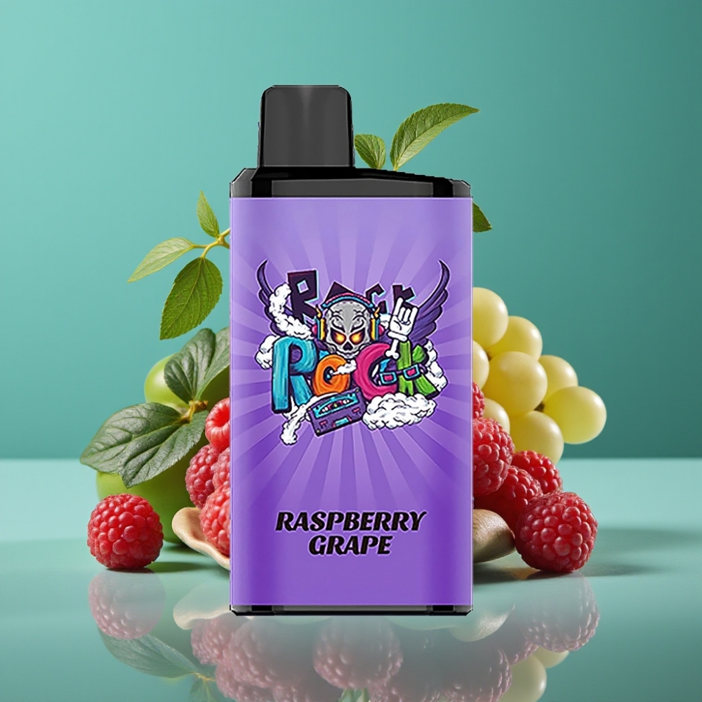 IGET Bar Pro 10000 Puffs Vape Disposable Framboise Raisin - 2000 mAh, 1.2 Ohm Mesh Coil, PC+ALU, 93 g