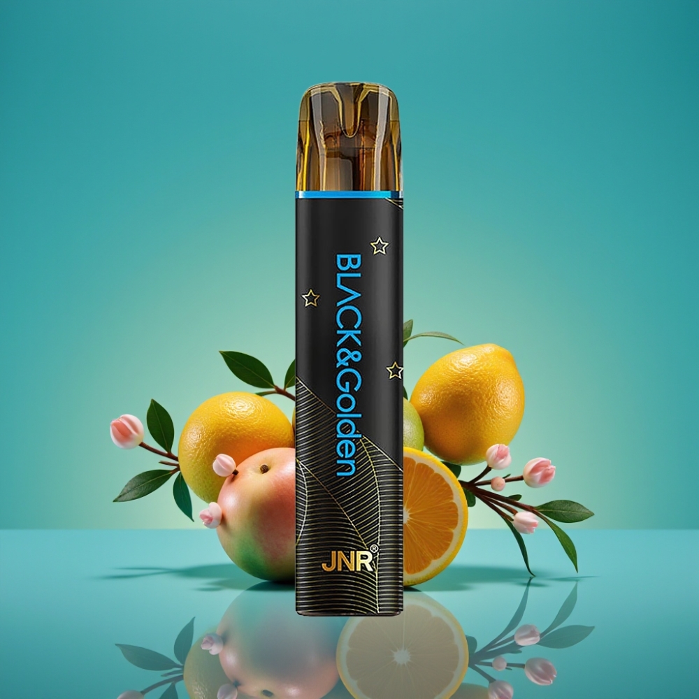JNR Black&Golden 800 Puffs Vape Jetable Mr Blue - 550mAh, 2ml, TPD, Nicotine 2%