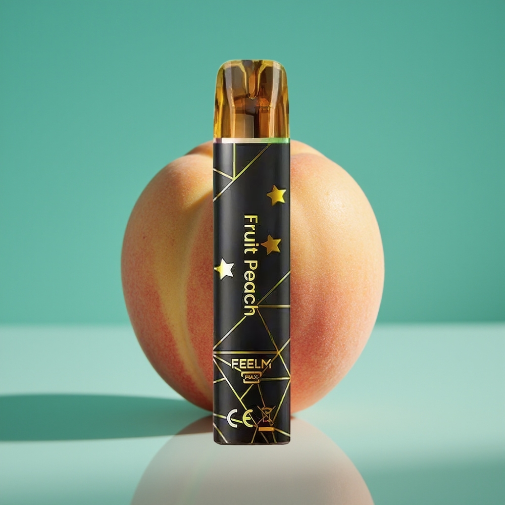 JNR Black&Golden 800 Puffs Vape Jetable Pêche 2ml 550mAh TPD 2% Nicotine