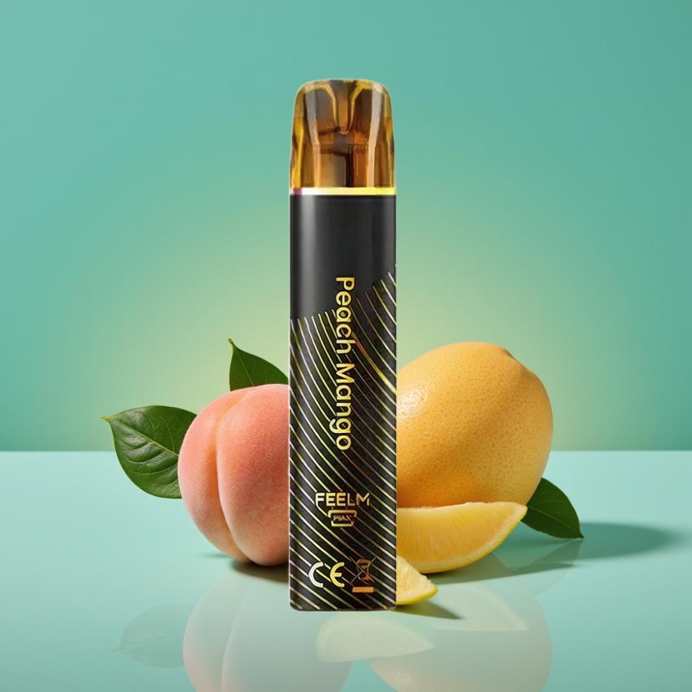 JNR Black&Golden 800 Puffs Vape Jetable Pêche Mangue 2ml 2% Nicotine TPD