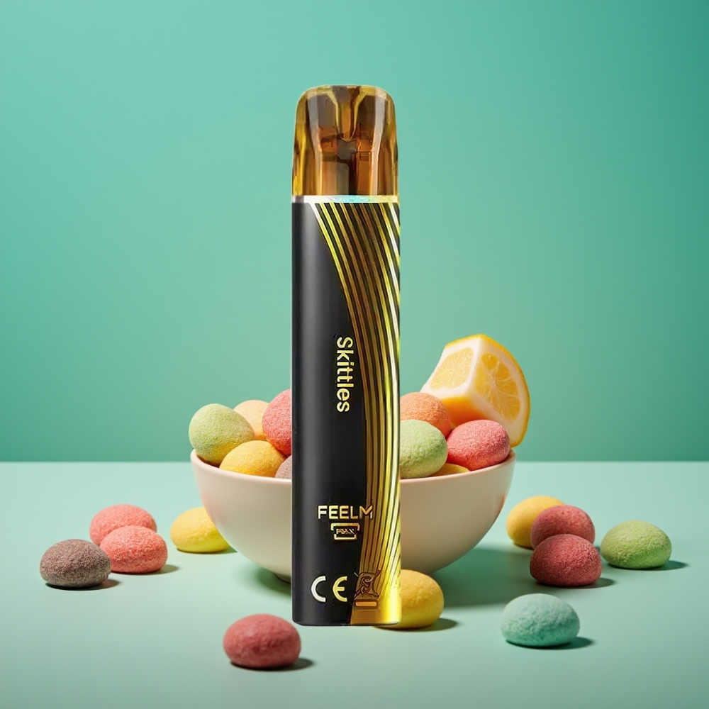JNR Black&Golden 800 Puffs Vape Jetable Skittles – 550mAh, 2ml, TPD, Nicotine 2%
