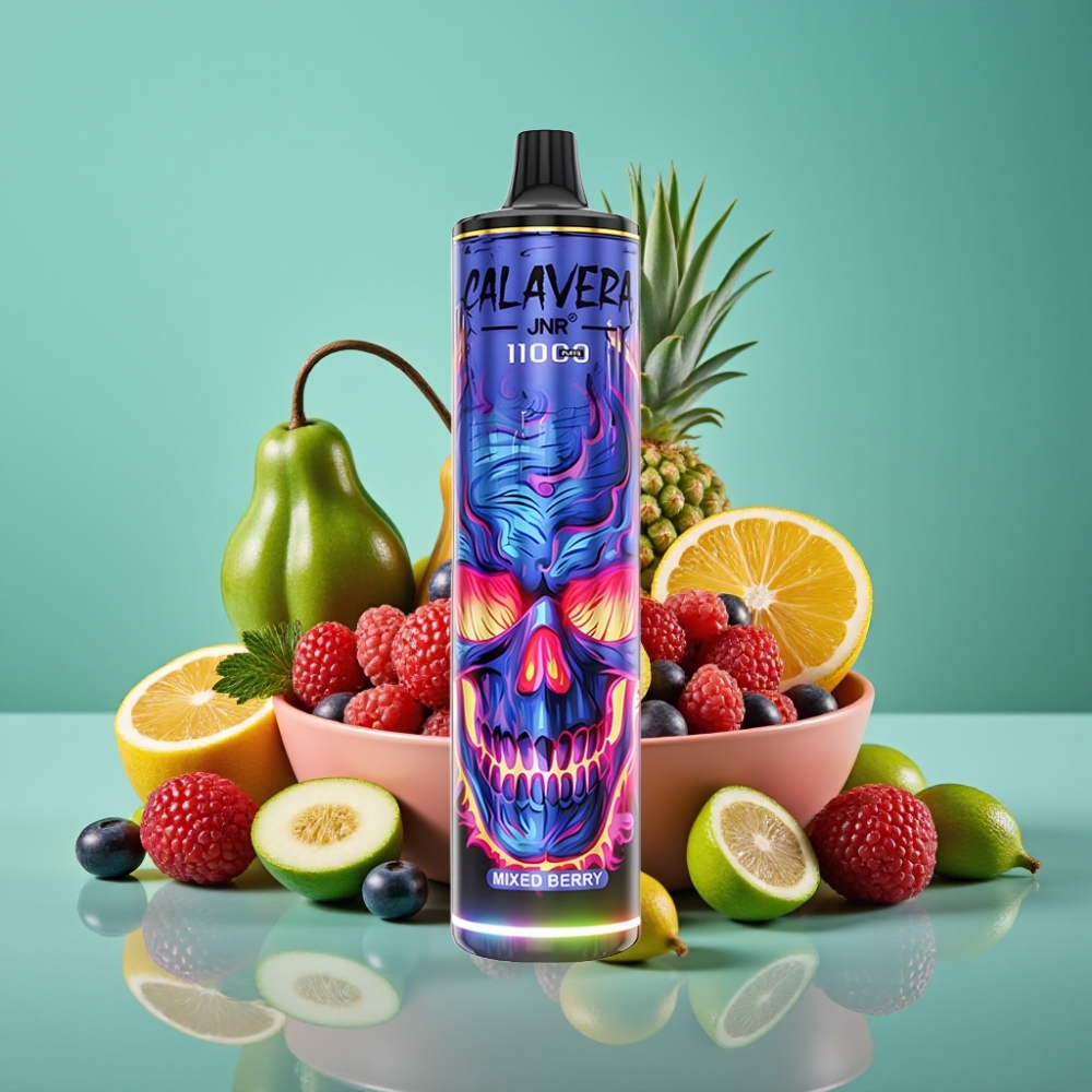 JNR Calavera 11000 Puffs Vape Jetable - Baies Mixtes, 21ml E-Liquide, 850mAh, Port Type-C