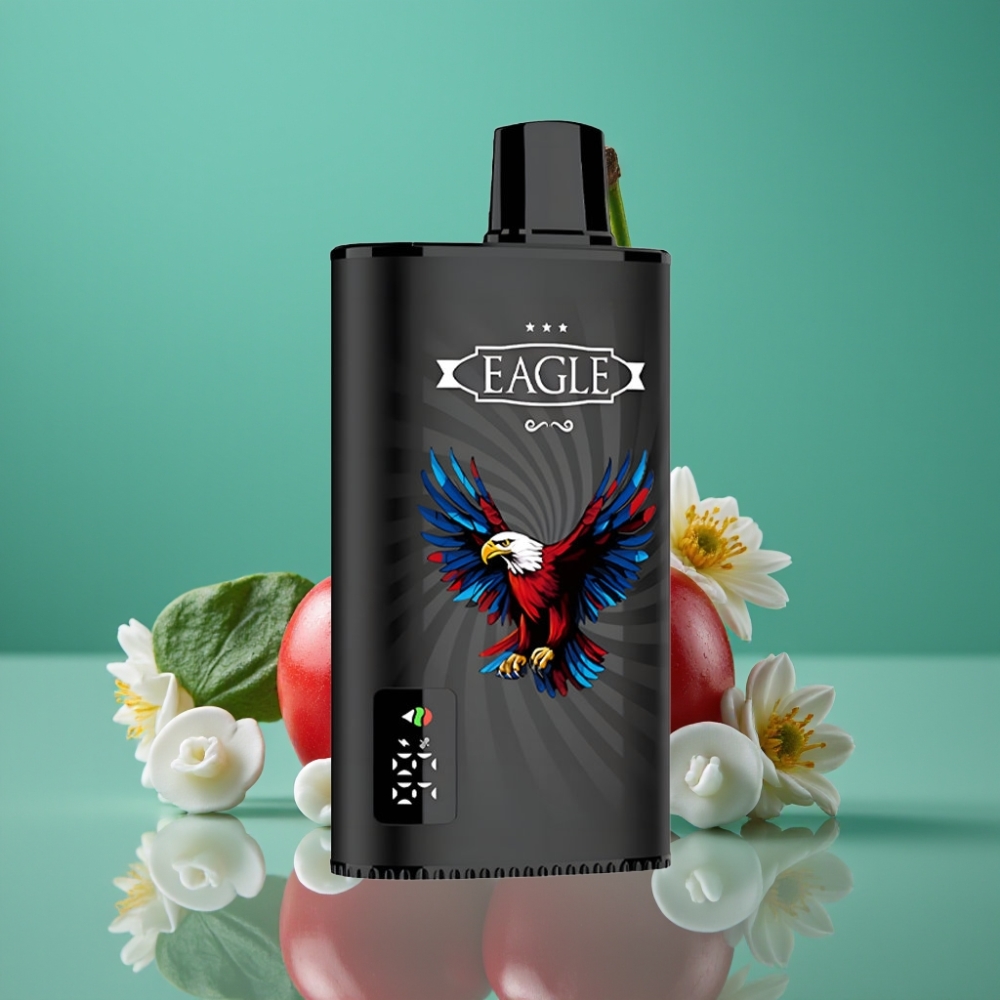 JNR EAGLE Smart 23000 Puffs Écran Digital - Mesh 1.0ohm - Airflow Réglable - Cerise Cola