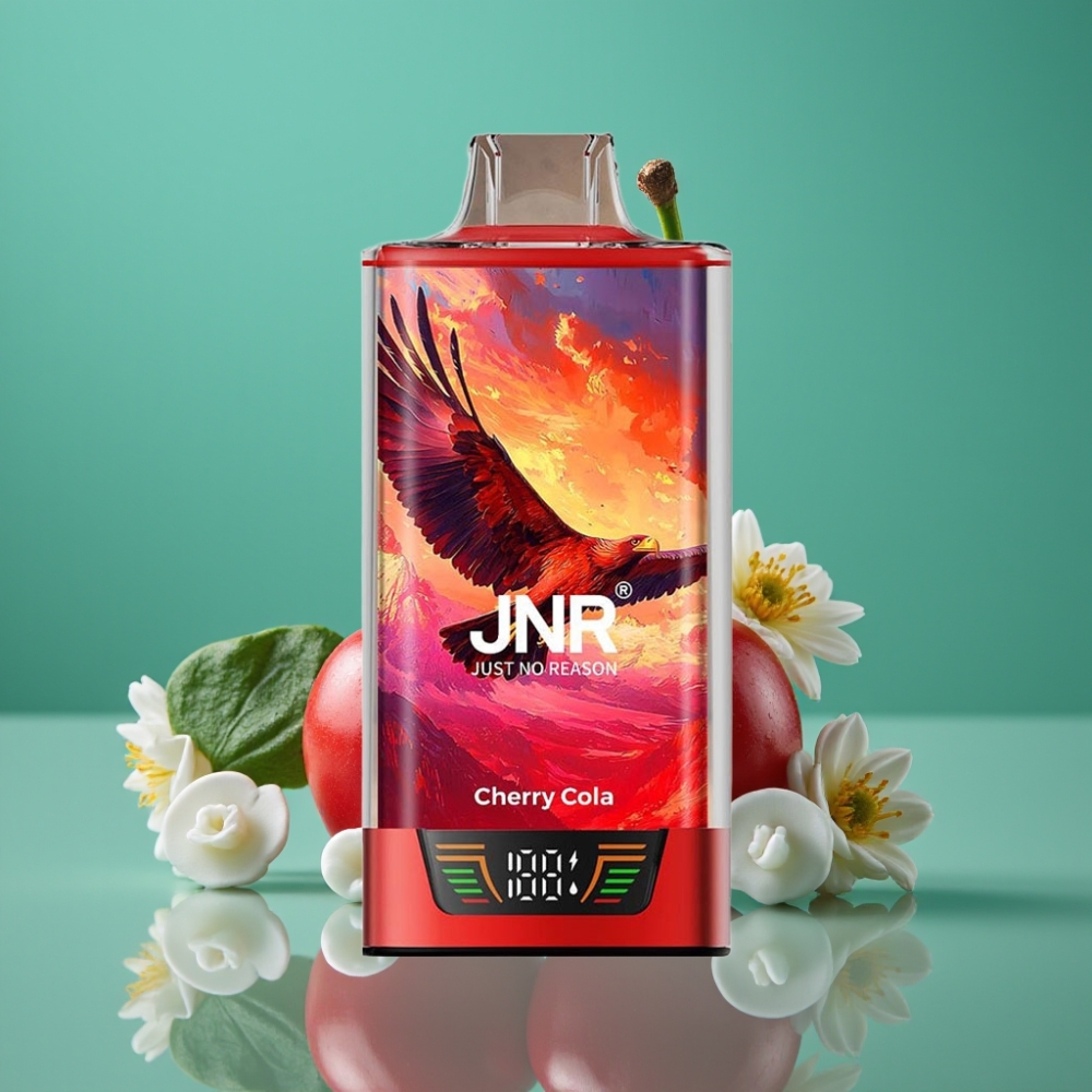 JNR Falcon Pro 28000 Vape Disposable Cerise Cola – 30ml, 28000 Puffs, 5% Nicotine, Dual Mesh Coil, USB-C