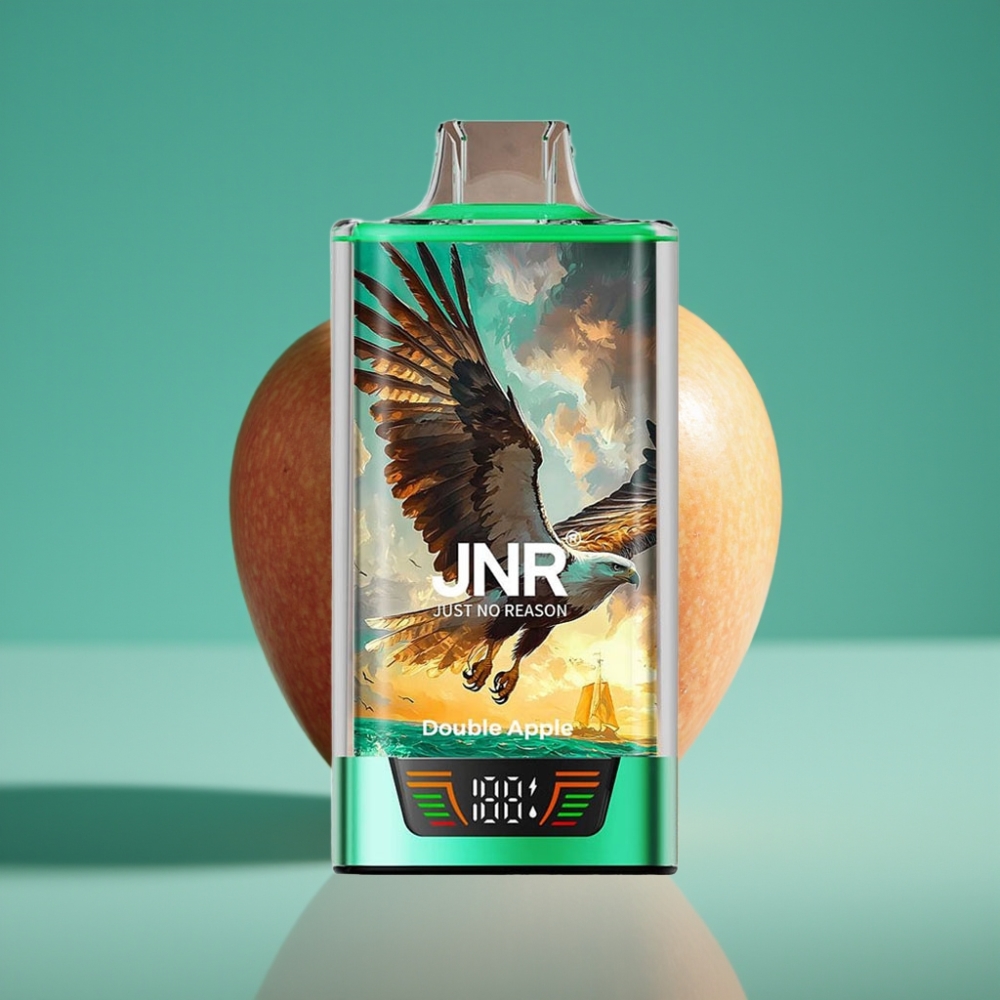 JNR Falcon Pro 28000 Vape Jetable Double Pomme – 30ml, 950mAh, 28000 Puffs, 5% Nicotine, Dual Mesh Coil, USB-C, MTL