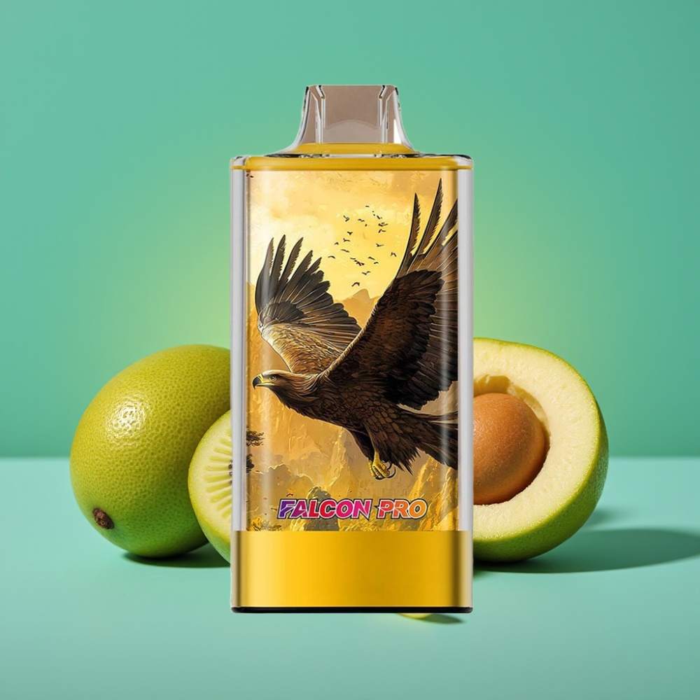 JNR Falcon Pro 28000 Vape Jetable Kiwi Passion Goyave - 30ml, 28000 Puffs, 5% Nicotine, USB-C, Dual Mesh Coil, Smart Display
