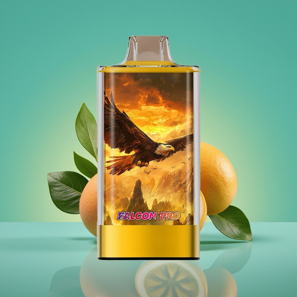JNR Falcon Pro 28000 Vape Jetable Mangue Fruit de la Passion - 30ml, 28000 Puffs, 5% Nicotine, Batterie 950mAh, USB Type-C