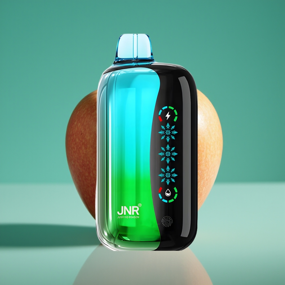JNR Flex Ice 21000 Puffs Double Pomme Vape Jetable avec Ice Adjustable, Airflow Customizable et écran tactile