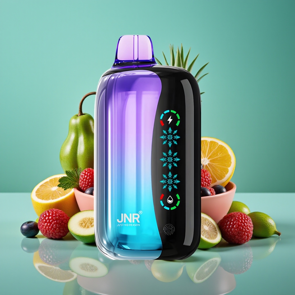 JNR Flex Ice 21000 Puffs Vape Jetable - Baies Mixtes, Ice Adjustable, 26ml E-liquid, 1000mAh, Type-C