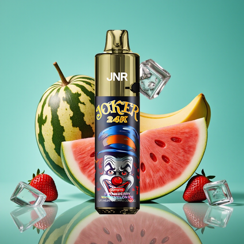 JNR Joker 24K Puffs Rechargeable 800mAh Type-C Fraise Pastèque Glacée Vape Jetable