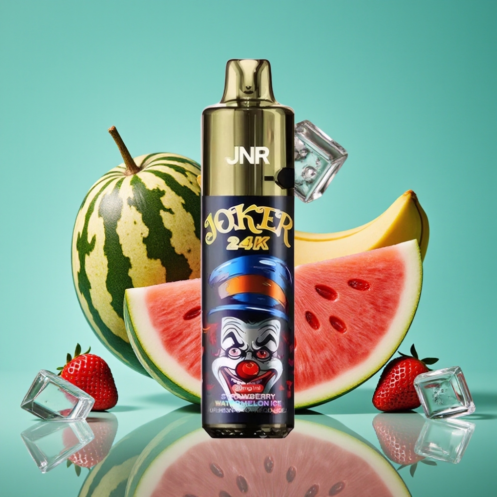JNR Joker 24K Puffs Rechargeable 800mAh Type-C Fraise Pastèque Glacée Vape Jetable