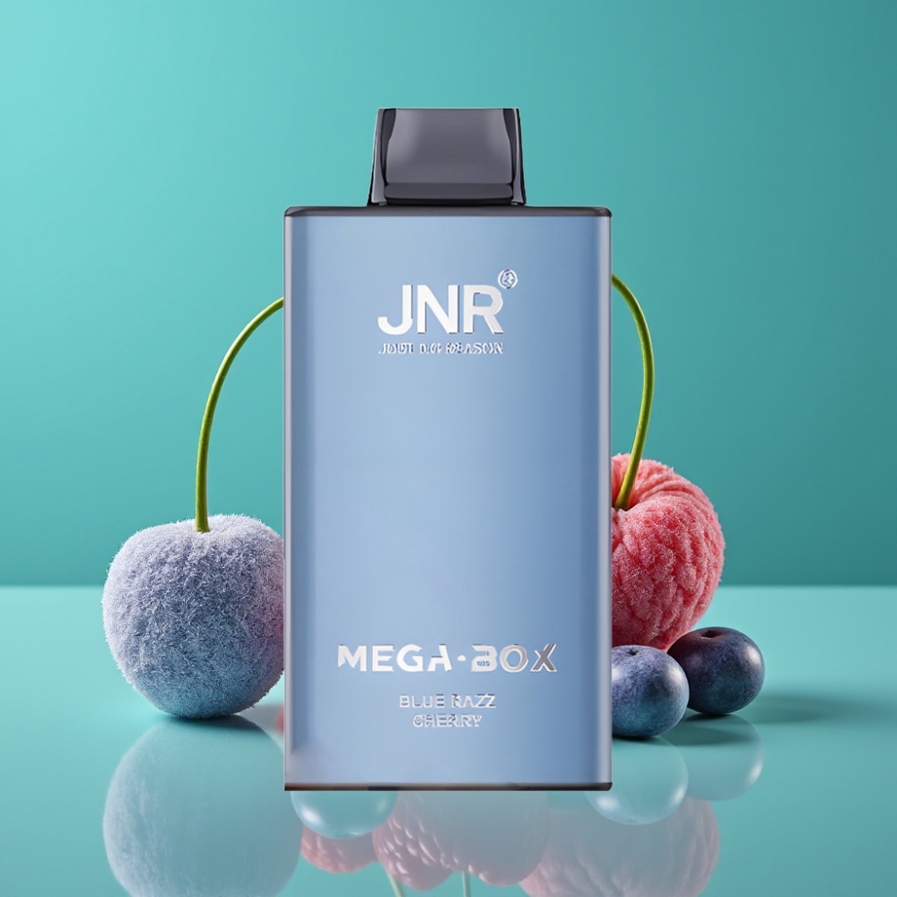 JNR Mega Box 25000 Puffs | 30ml | 850mAh | Double Mesh | Charge Type-C | Bleu Framboise Cerise