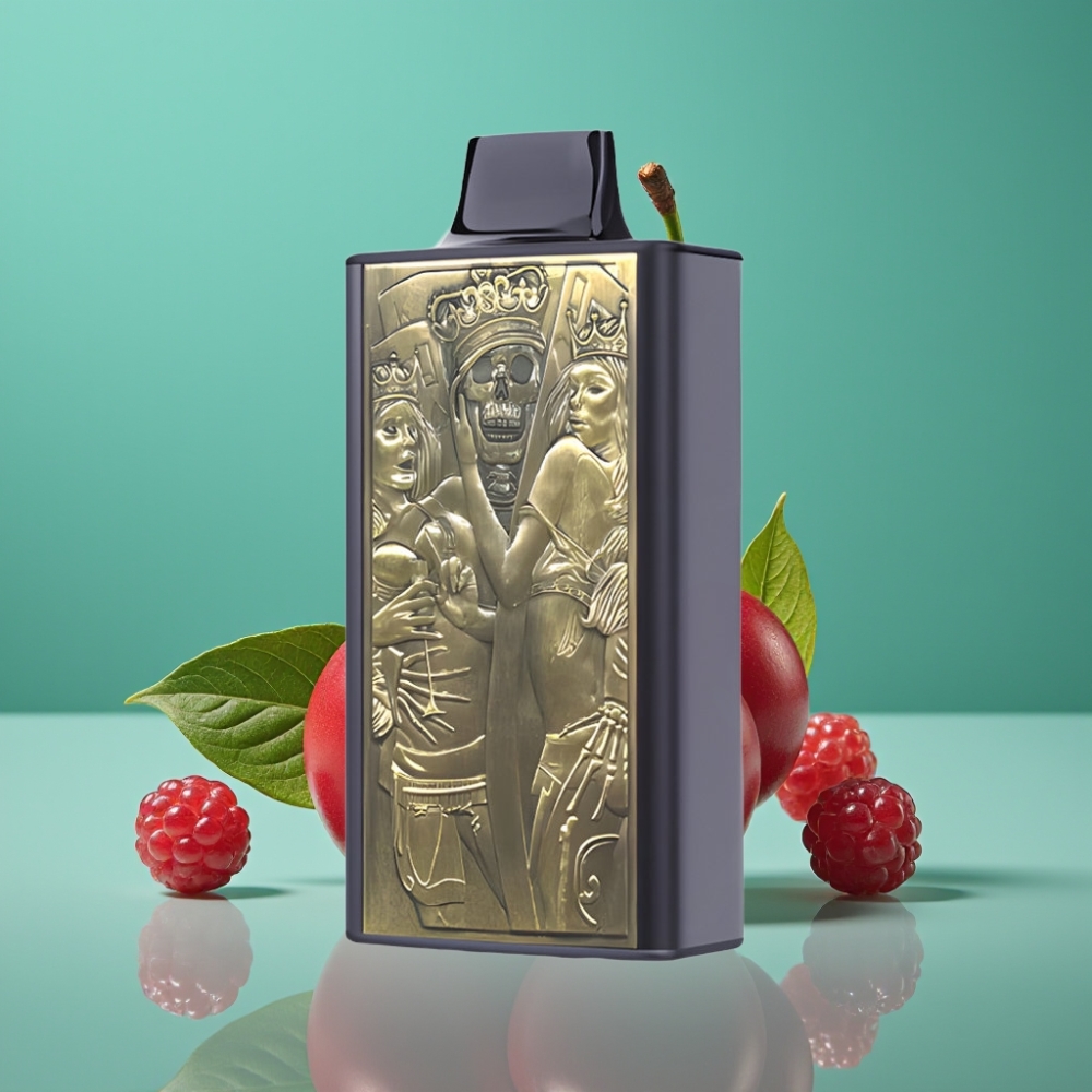 JNR Mega Box 25000 Puffs Vape Jetable Cerise-Baies – 30ml / 850mAh / Dual Mesh Coil / Charge Type-C / 2% Nicotine