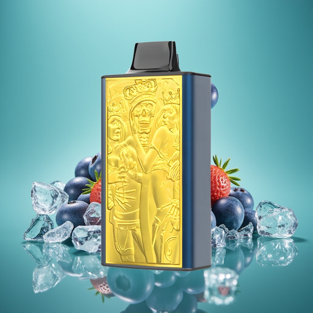JNR Mega Box 25000 Puffs – Vape Jetable Myrtille Glace, 30ml, 850mAh, Dual Mesh Coil, Charge Type-C