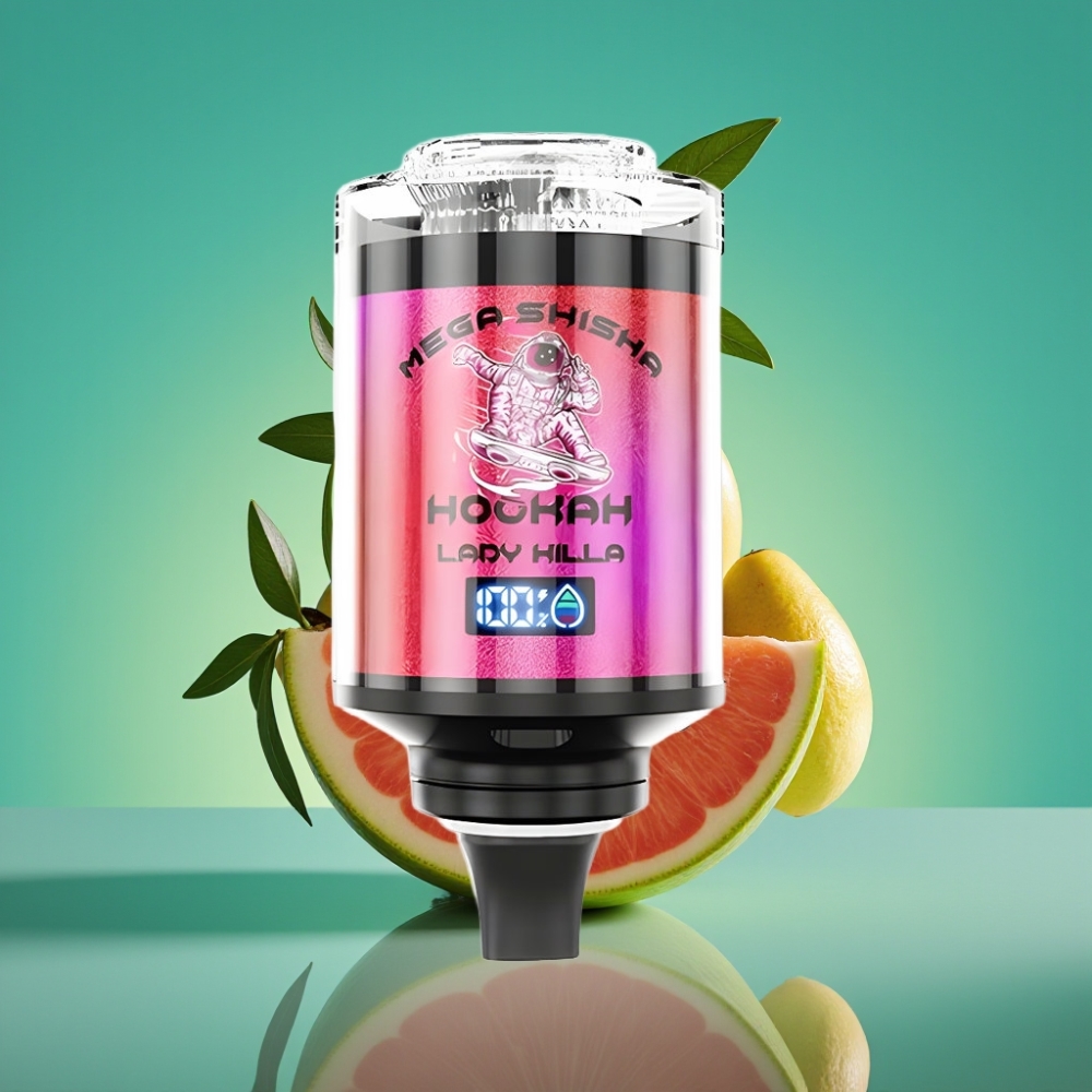 JNR Mega Shicha Hookah 100K 60ml Smart Screen Type-C Lady Killa