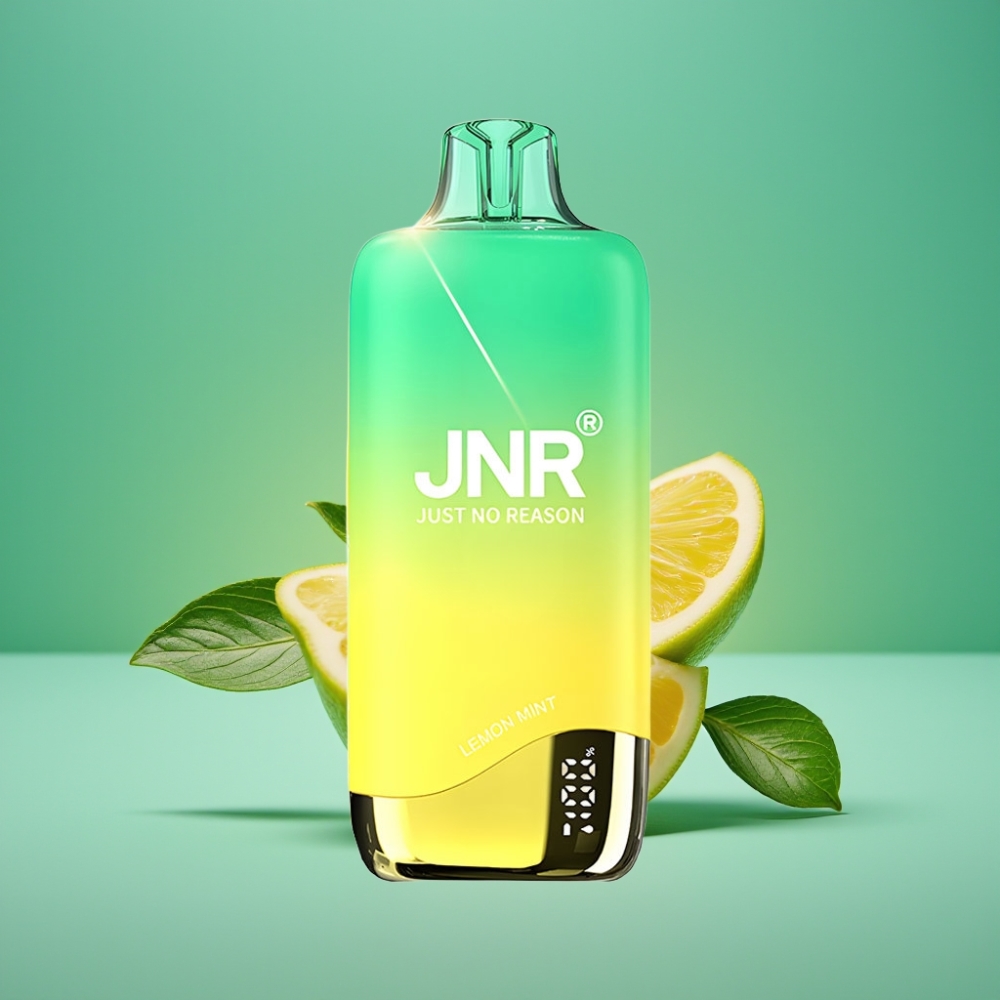 JNR Rainbow 10500 Puffs Vape Jetable Citron Menthe - 18ml Réservoir, 600mAh Batterie, 0.8ohm Mesh Coil, USB Type-C