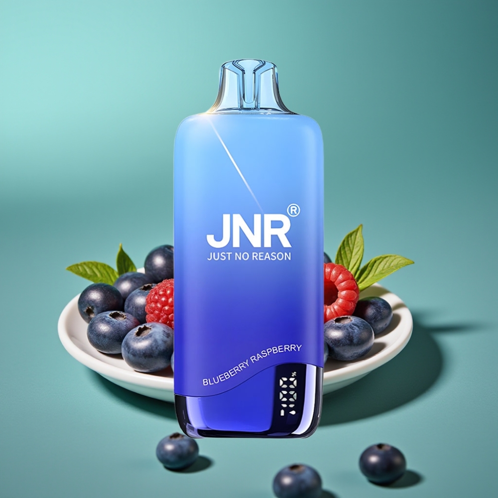 JNR Rainbow 10500 Puffs - Vape Jetable Myrtille Framboise - 18ml Réservoir, 0.8ohm Mesh Coil, 600mAh Batterie, USB Type-C