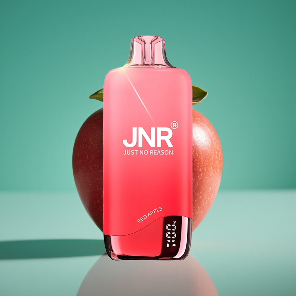 JNR Rainbow 10500 Puffs Vape Jetable Pomme Rouge – 18ml Réservoir, 0.8ohm Mesh Coil, 600mAh Batterie, USB Type-C