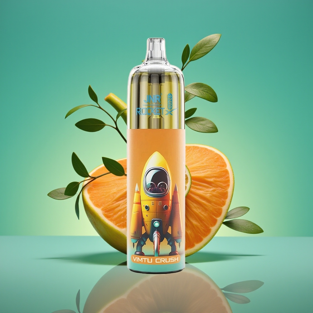 JNR Rocket-X 12400 Puffs Vape Jetable Vimtu Crush - Airflow Réglable, Lumières RGB, Batterie 850mAh, Recharge Type-C