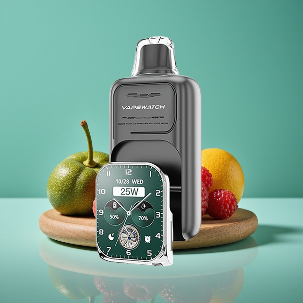 JNR VapeWatch 30000 Puffs Triple Baies Rechargeable Type-C - 19mL / 5% / Double Mesh Coil / 1000mAh