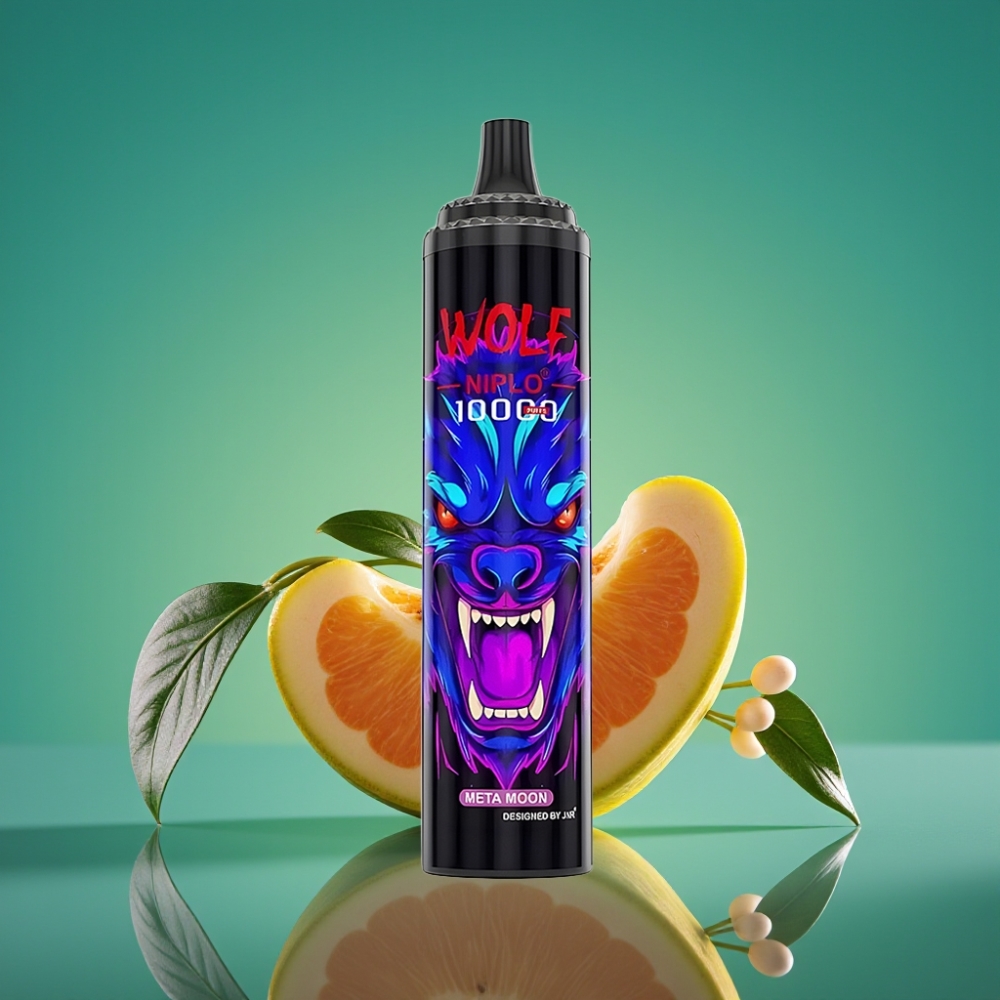 JNR Wolf Niplo 10000 Puffs Vape Jetable Meta Lune - 20ml/650mAh - 0%, 2%, 5% Nicotine - Type-C