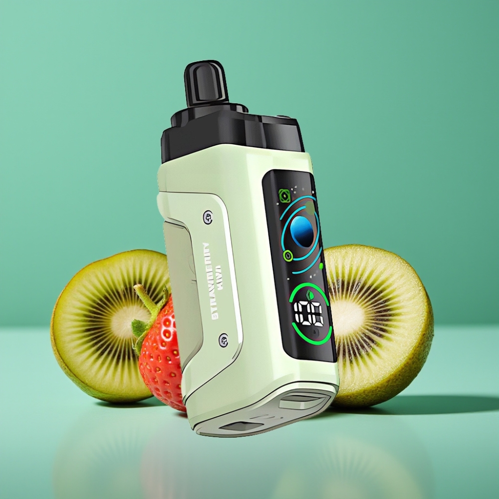 Razz Bar 45000 Puffs Vape Jetable Fraise Kiwi avec Bobine Mesh 1.0 Ohm et Batterie 650 mAh Rechargeable Type-C