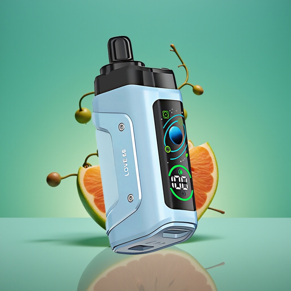 Razz Bar 45000 Puffs Vape Jetable Love 66 - Mesh Coil 1.0 Ohm, Airflow Réglable, Batterie 650 mAh, Rechargeable Type-C, 20 mg/ml de Nicotine