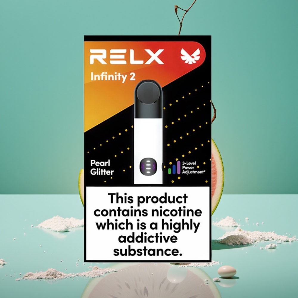RELX Infinity 2 - Dispositif de Vape avec Finition Métallique Nacrée, 1,9 ml, 650 Puffs, 440mAh, 3 Modes