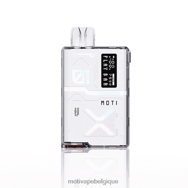 MOTI Vape Amazon DNJ0H60 | MOTI Play Bar 7500 vapes jetables (5%, 7500 bouffées) menthe fraîche