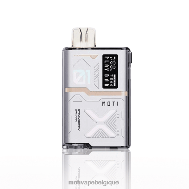 MOTI Vape Disposable Belgique DNJ0H55 | MOTI Play Bar 7500 vapes jetables (5%, 7500 bouffées) fraise banane